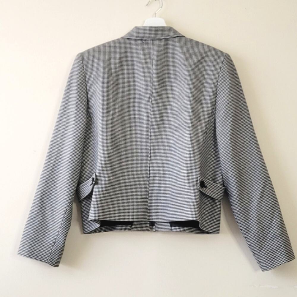 Pendleton Full Zip Virgin Wool Houndstooth Jacket - image 7